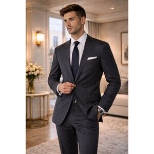 CANALI Men’s Black Wool Blazer Super 120’s Made in Italy Classic Fit Sport Coat